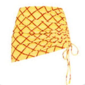 Triangl Swimwear Yellow Plaid ALULA - SONNY Skirt